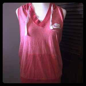 Nike racer back sleeveless hoodie